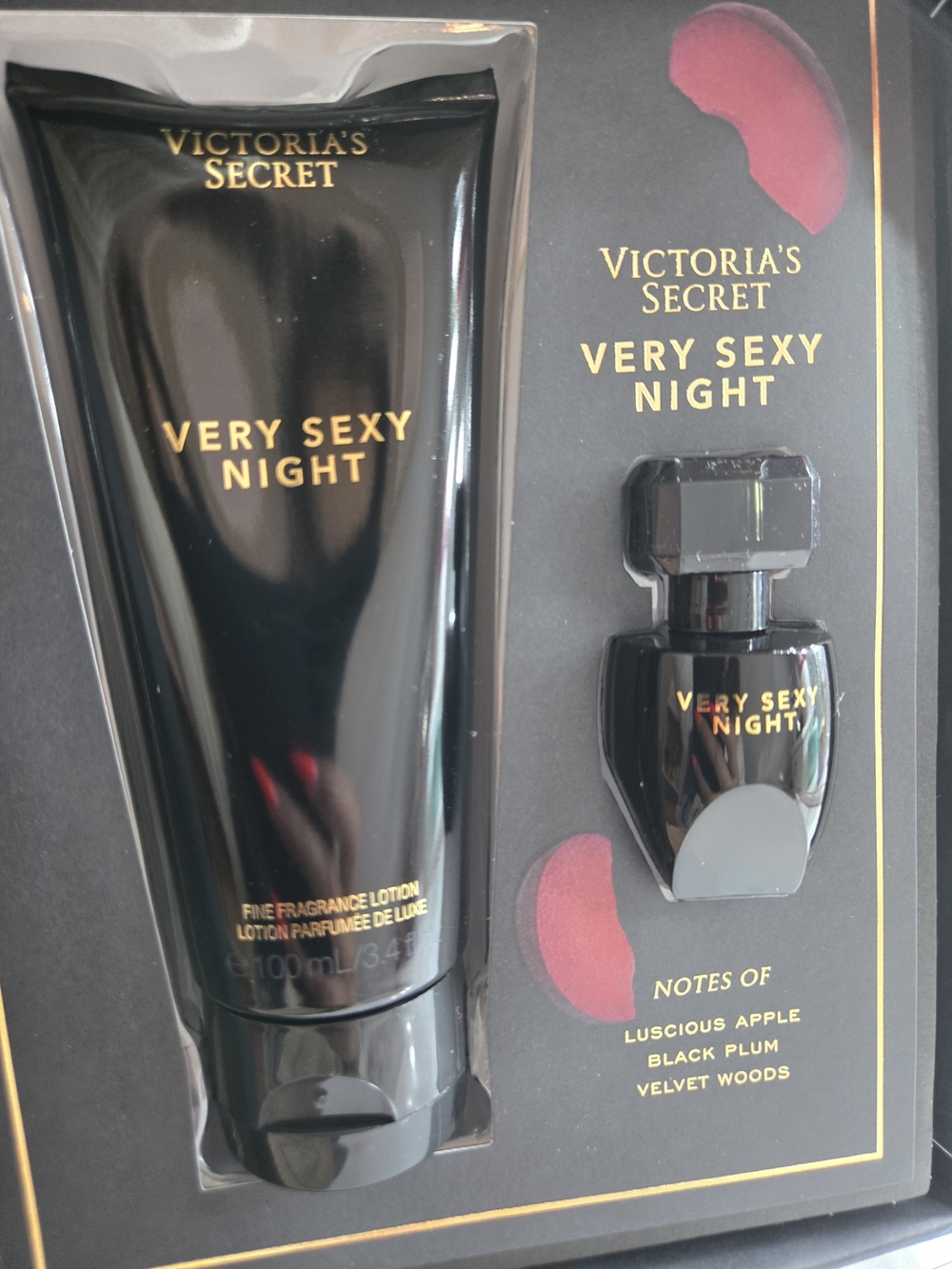 ❤️🔥NEW Victoria's Secret Very Sexy Night Fragrance Set - Black